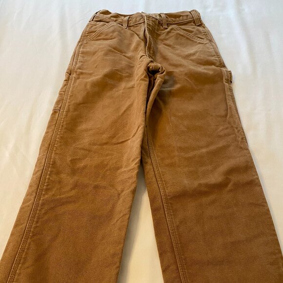 Boys Size 12, Carhartt Flannel-Lined Pants - Picture 1 of 9
